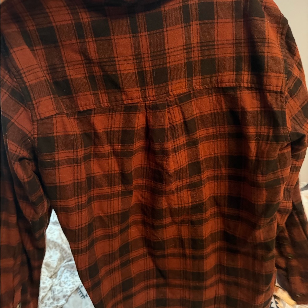 SO Men's Casual Plaid Shirt - Black and Brown